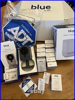 18 Pcs. Blue By ADT Smart Home Full Security System-Outdoor Wireless Camera, Hub
