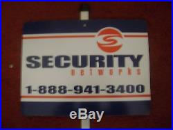 1 Home Alarm Security Yard Sign On Aluminum Post Security Networks ADT NEW
