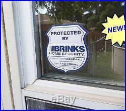 250 Brinks Home Security Alarm System Door Window Warning Vinyl Sticker Decals