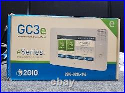 2GIG GC3E-345 7 Touch Screen Security and Control Panel White New in Box
