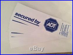 2 ADT Home Security Yard Signs & 10 Window Decals New
