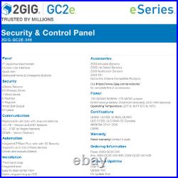 2gig 2GIG-GC2E-345 Security Alarm Control Panel Touchscreen Honeywell Alarm.com