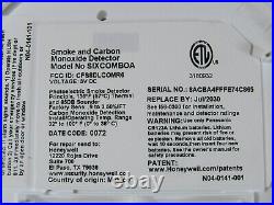 (3) Honeywell Smoke & Carbon Monoxide Detector Sixcomboa Wireless July 2030 Adt