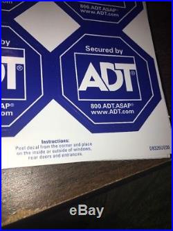 41 Secured By ADT Alarm Security Stickers New 4 Pack