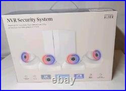 4MP Full Color Night Vision Ultra HD PoE Security System 8 Channels 4 Cameras