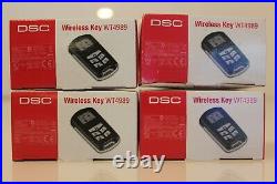 4 DSC WT4989 4 Button Wireless Backlit Security Key Fob With Icon Display
