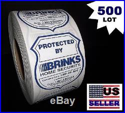 500 Brinks Adt Home Security Alarm System Window Warning Stickers Decals Signs