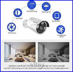 5MP 2TB Home Security Camera System, SAFEVANT 8 Channel Super HD 5MP CCTV DVR W