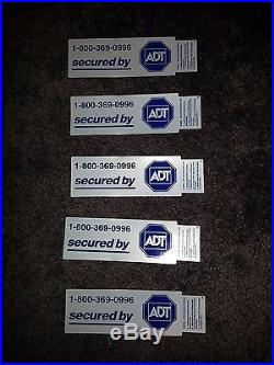 5 ADT Security System Decal Stickers for Windows Doors Safety Free Shipping