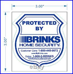80 Brinks Home security sticker for wall window door burglar protection safehome