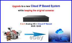 8CH DVR Home Security 5in1 No HDD 1080P 5MP Lite Analog & 4MP IP Camera (no PoE)