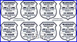 8 GPS VIDEO SURVEILLANCE Security Burglar Alarm Decal Warning Sticker Signs