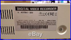 ADT 8 Channel CCTV DVR 500GB, H. 264, DVD-RW, BNC Inputs (A-ADT8H-500)