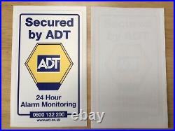 ADT Alarm Box Solar Powered Twin Flashing L. E. D Window Stickers (FREE POSTAGE)