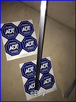 ADT Home Security System Yard Sign 2 Signs And 8 Stickers