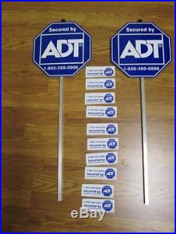 ADT Home Security Yard Sign with FREE Window Decal