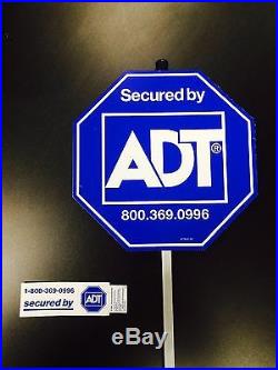 ADT Home Security Yard Sign with FREE Window Decal