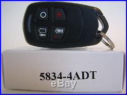 ADT Honeywell 5834 -4 Home Alarm Security System Wireless Remote Control Key