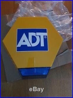 ADT TWIN LED Flashing Solar Decoy Bell Box Dummy Kit + Battery