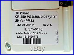 ADT Visonic Keypad KP 250 PG2 for ADT Powermaster 33 P/N 90-207171 ID 375-6140