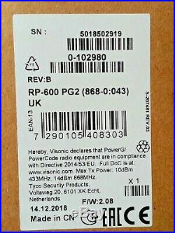 ADT Visonic RP-600 PG2 WIRELESS POWERG REPEATER ID 430-8048 (868-0)