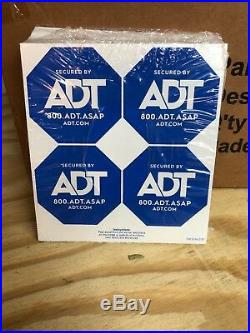 ADT Yard Sign Security Alarm Authentic BOX OF 52 With full Pack Of Stickers