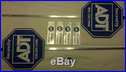 ADT yard signs (2) and 5 window decals