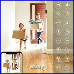 Auto Tracking 3MP WiFi IP Home Security Camera, GENBOLT Wireless Indoor Dog Ba