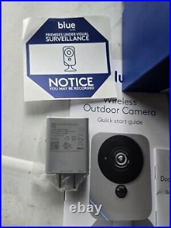 BLUE ADT SCE2R0-29-PG Wireless Outdoor Surveil. Security Camera Pearl Gray