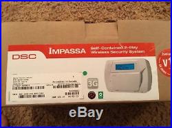 BRAND NEW DSC Impassa ADT Self-Contained 2 Way Wireless Security System Kit