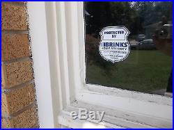 BRINKS ADT Home Security Alarm Video Camera Window Sticker Warning Decal Sign