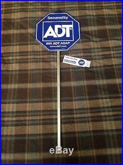 Brand New Authentic ADT Brinks Sign with Stake & 4 Stickers NO RESERVE