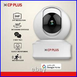 CP PLUS 3MP Full HD Smart Wi-fi CCTV Home Security Camera 360° View 2 Way Ta