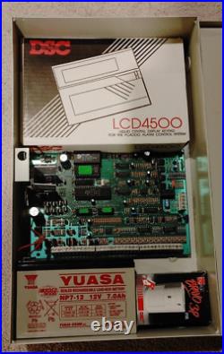 DSC LCD 4500 Keypad With DSC PC4000 Alarm Panel Motion Senor Battery NEW