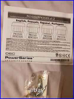 DSC RFK5501 Power Series LCD Picture Icon Keypad with Wireless Receiver NEW
