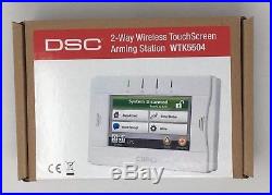 DSC SECURITY WTK5504 v1.0 2-WAY WIRELESS TOUCHSCREEN ARMING STATION ADT ALARM
