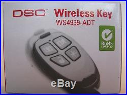 DSC WS4939-ADT Alarm Security System Wireless Remote Control Key Transmitter