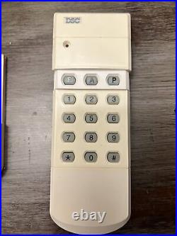 DSC Wireless Wire-Free Alarm Keypad RARE WLS-910 with Panic Buttons Fire Police