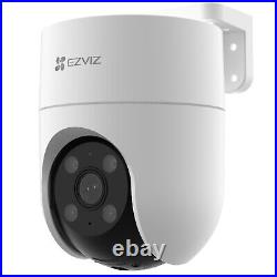 EZVIZ H8c 2K+ Pan & Tilt Wi-Fi Camera, Outdoor, 4MP Resolution, Smart IR, White