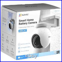 EZVIZ Pan & Tilt Battery Camera, HB8 2K Plus, Wi-Fi, Outdoor, 4 MP, Smart IR