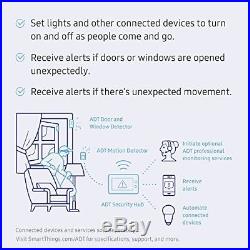 Echo Dot Black + Samsung SmartThings ADT Home Security Kit