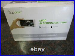 FREECAM Floodlight Camera Motion-Activated Outdoor Security WiFi Camera L800-CW
