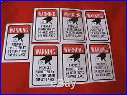 For sale 7 VIDEO SURVEILLANCE Security Decal Warning Sticker (warning)