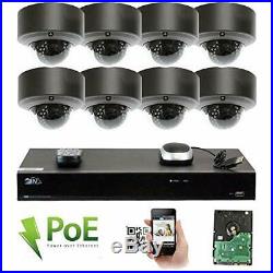 GW Security 5MP (2592x1920p) 8Ch NVR Home Network Security Camera System 8 x
