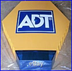 Genuine ADT Solar LED Flashing Alarm Bell Box Decoy Dummy Kit +Bracket + Battery