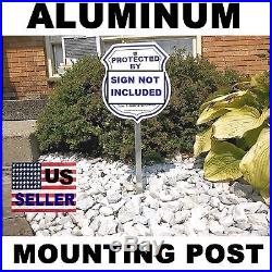 HOME SECURITY SYSTEM YARD SIGN MOUNTING SIGNPOST POLE STAKE POST FITS ADT+BRINKS