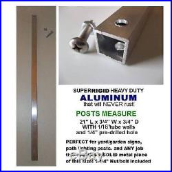 HOME SECURITY SYSTEM YARD SIGN MOUNTING SIGNPOST POLE STAKE POST FITS ADT+BRINKS