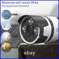 Home Security Camera Outdoor, 1080P IP66 Waterproof, 2-Way Audio Wireless Survei