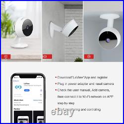 LaView Security Cameras 4pcs, Home Camera Indoor 1080P, Wi-Fi White