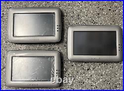 Lot Of 3 Honeywell Color Touch Screen Keypad Voice Silver Tuxedo 6280SADT